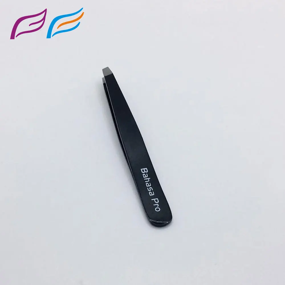 Wholesale Slanted Tweezer Eyebrow Best Brow Tweezers for Ingrown Hairs with custom logo packaging and colors