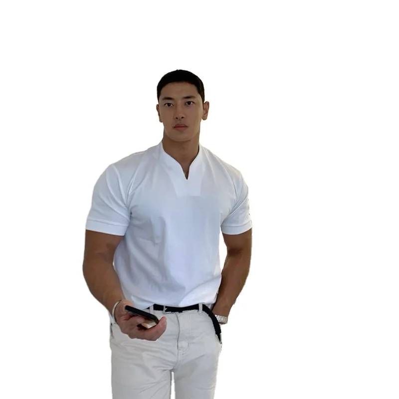 Factory Supplier High Quality Soft Cotton Gym T shirt Slim Fit Black T shirt Comfortable Fabric Sport T Shirt Logo