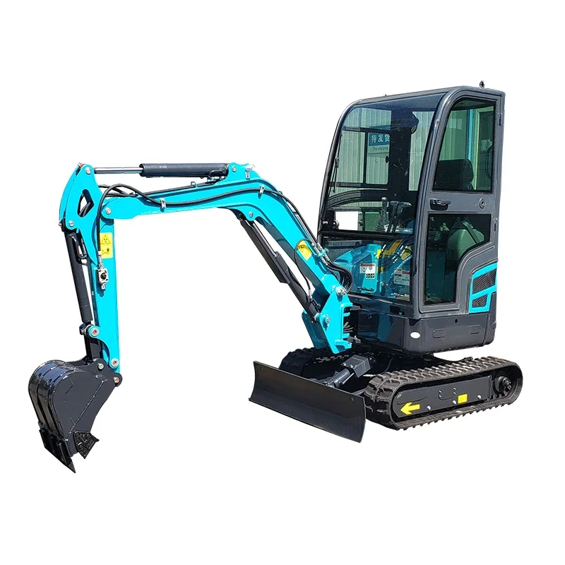 new 2023 1.7 ton hydraulic digger excavator pilot 1.2 ton with cabin mini crawler excavator micro