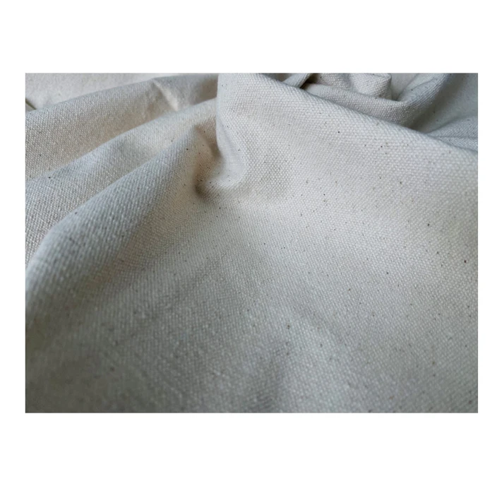 310 gsm to 820 gsm 20 Ounce Recycled Cotton Canvas Fabric for Home Textiles & Shopping Bags at Reasonable Price