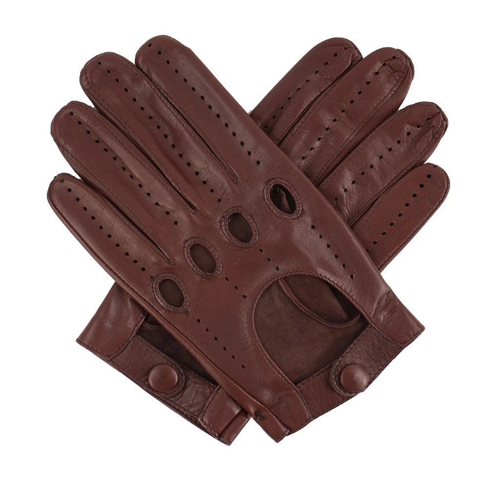 New Look OEM Service Custom Finger Driving Gloves Lined and Unlined Genuine Leather Synthetic Material