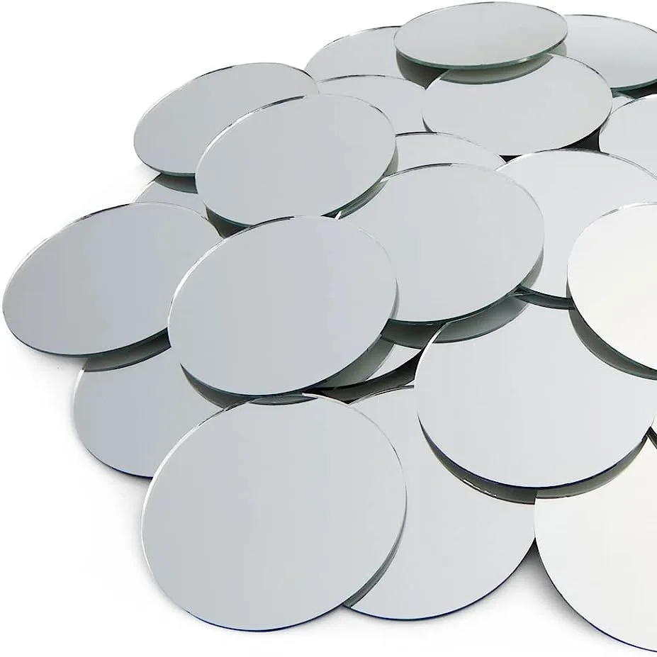 1.1mm 2mm 3mm 4mm 5mml  Round Glass Mirror For Portable Makeup Mirror and Wall Home Decor