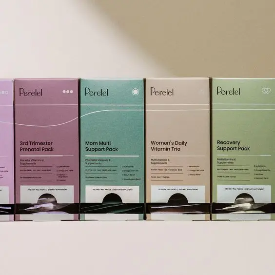 Health recovery capsules powder packaging buckle bottom soft paper boxes with tear lines