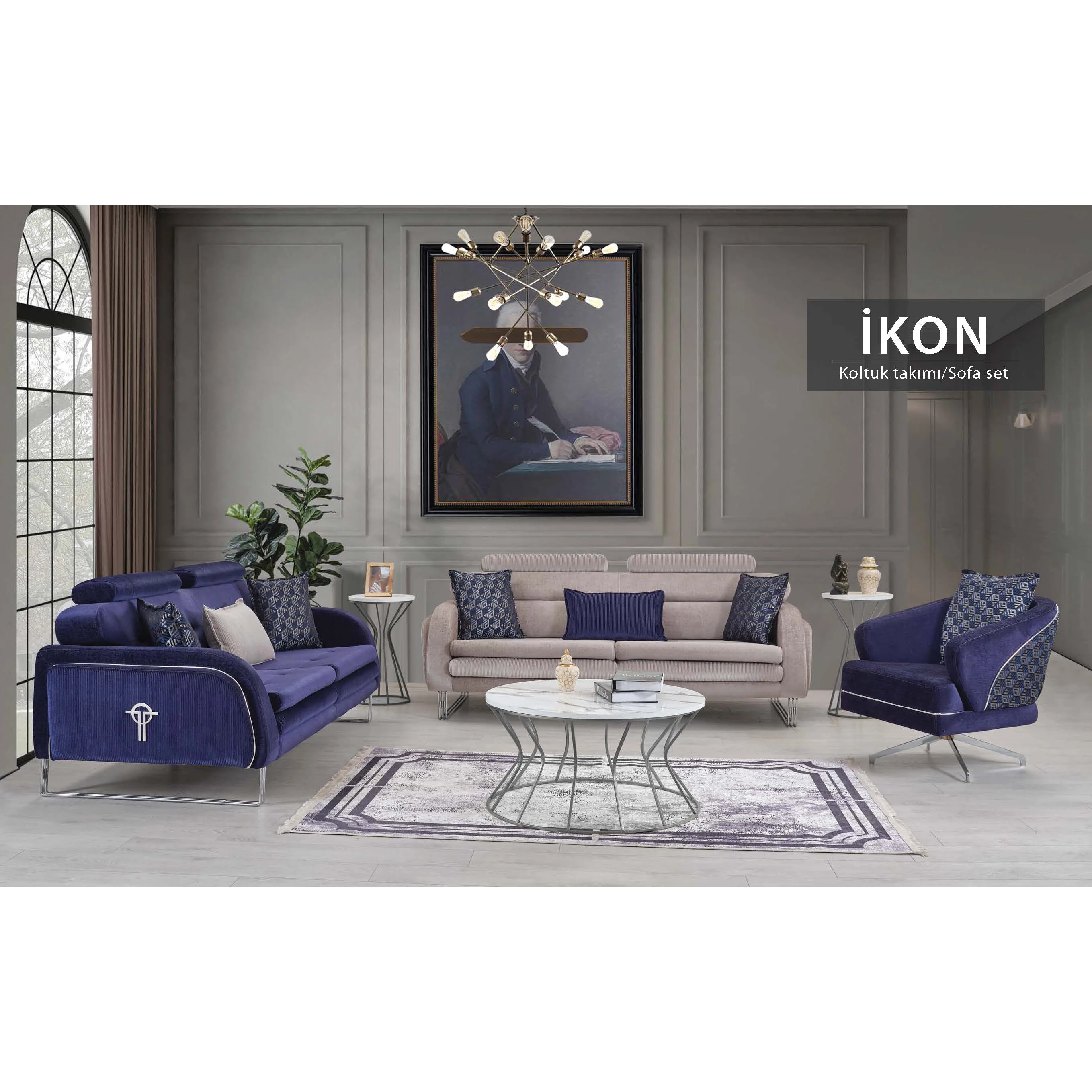 Modern Living Room Furniture Sofa Set Sofa Bed with stainless waterproof Fabric Turkish Furniture Chesterfield Sofa Set with Bed