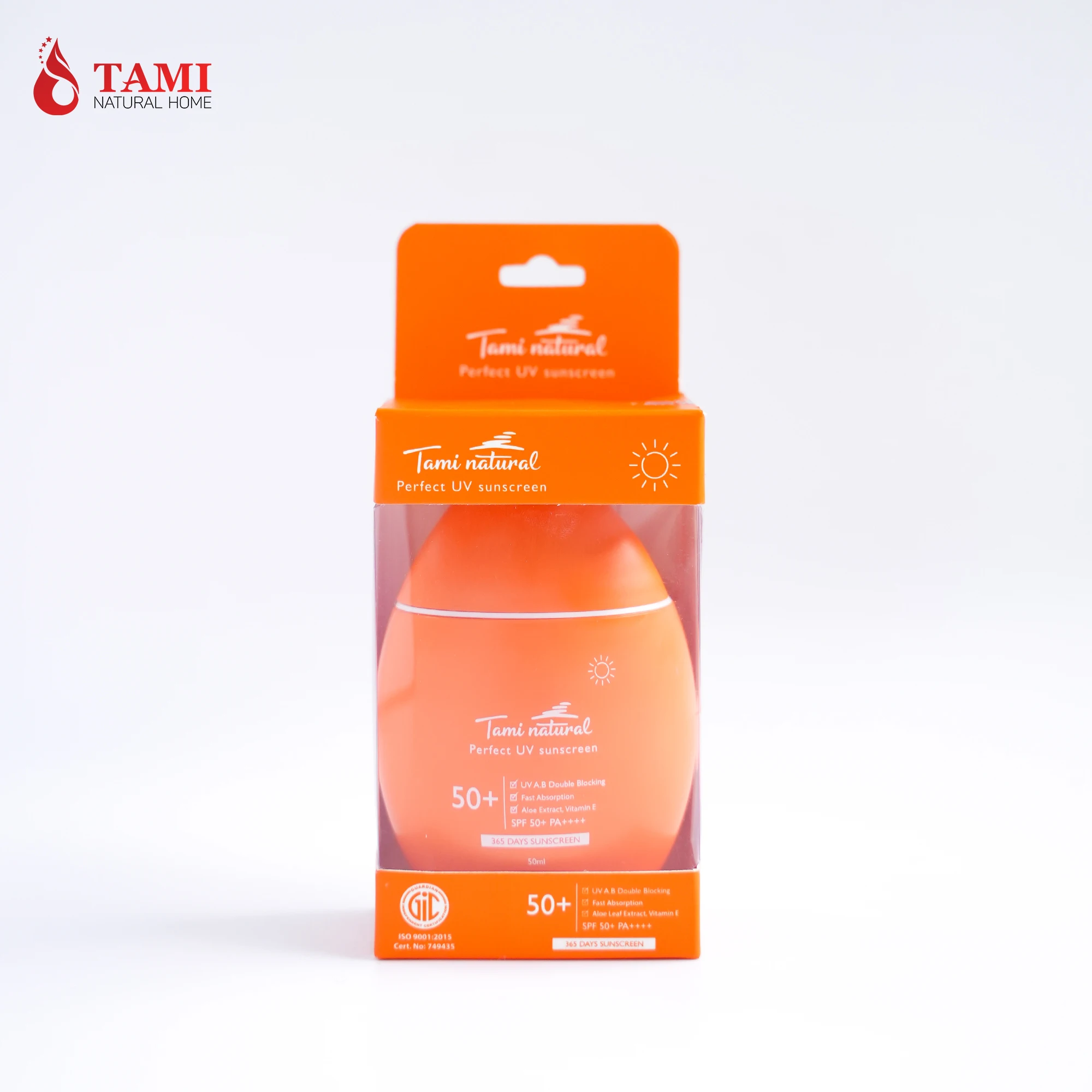 SPF 50+, PA++++ High Sun Protection Perfect UV Sunscreen Facial Care Light Cream Texture Paraben-Free Sun Cream From Vietnam