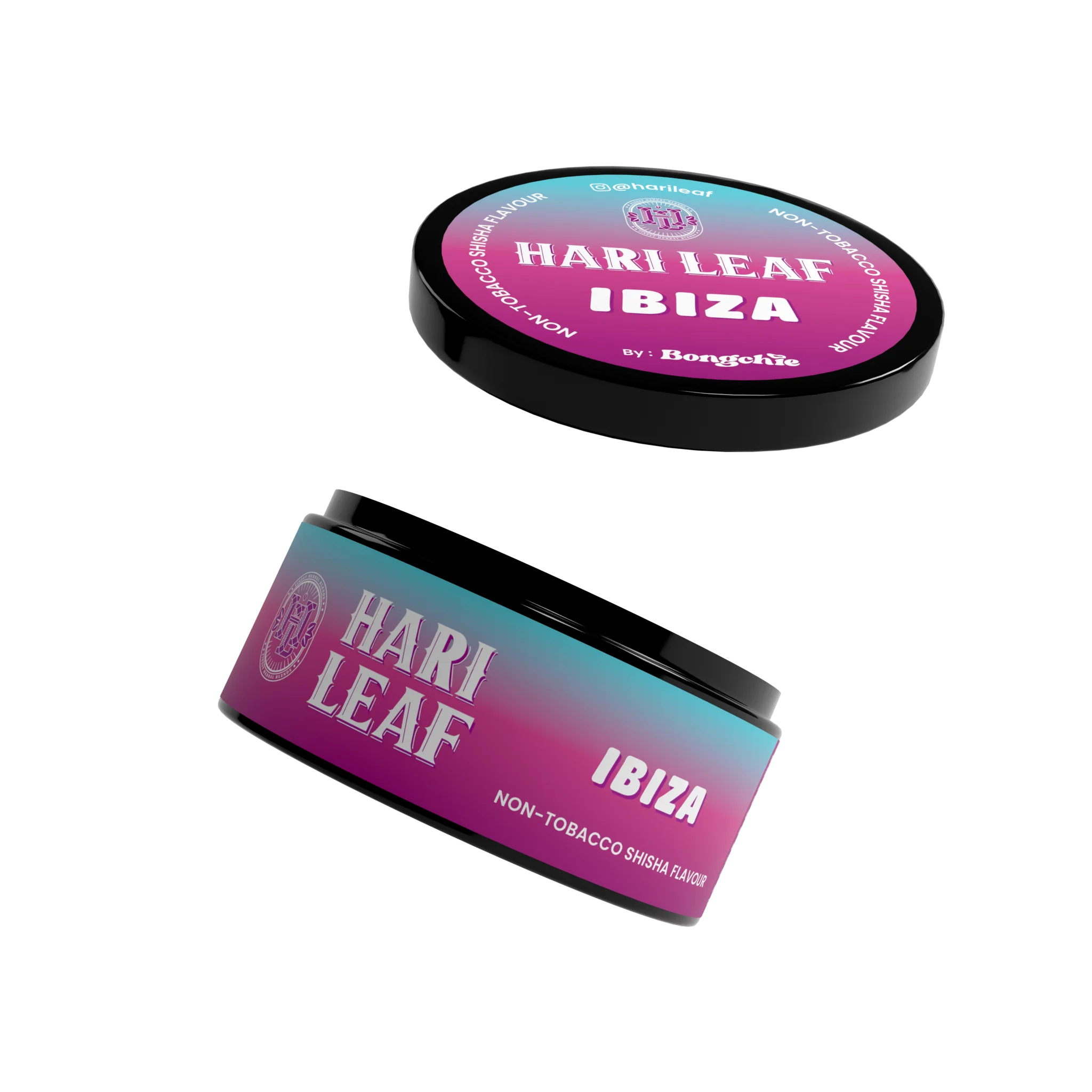 Hari Leaf Ibiza Shisha Flavor Non-Tobacco Tar-Free Hookah Blend 50g Paan Grape Watermelon Smooth Easy Throat  Experience