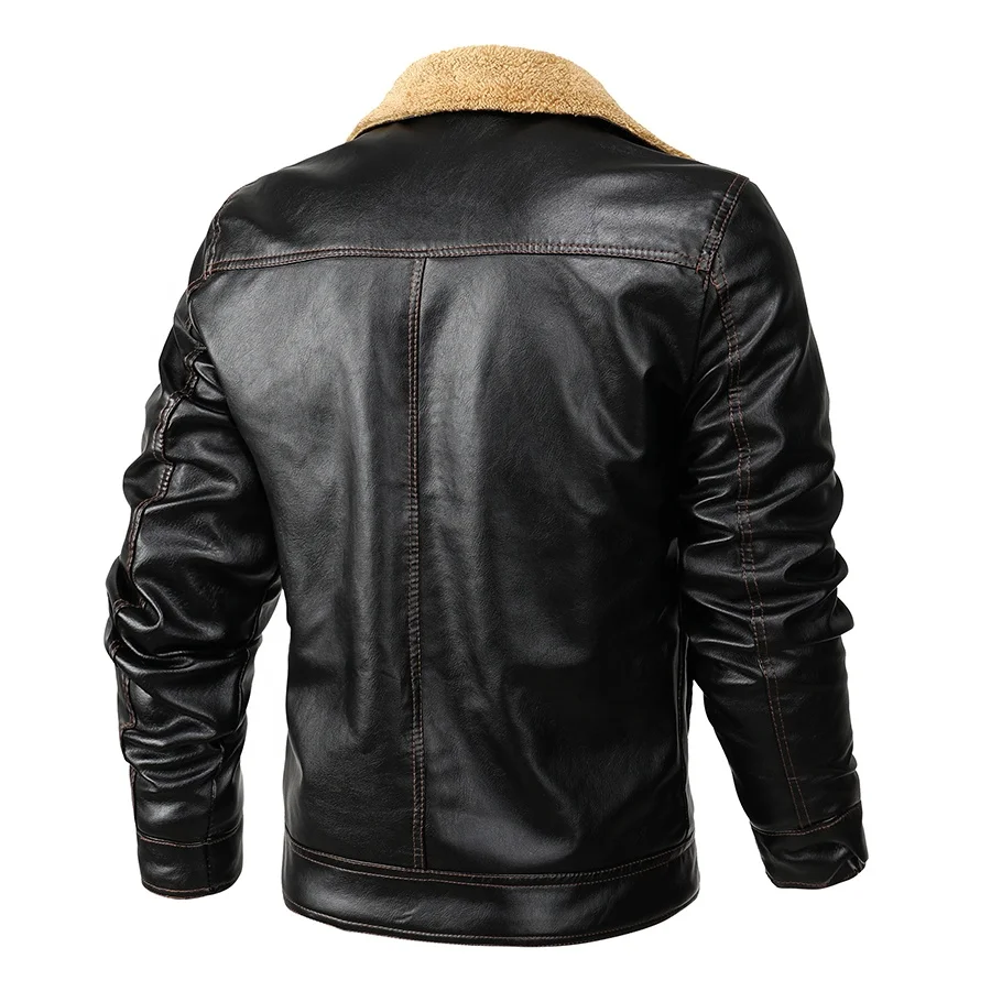 Plus Size Fashionable Spring man Leather Jacket Wholesale customized Loose Luxury Genuine Leather Jacket