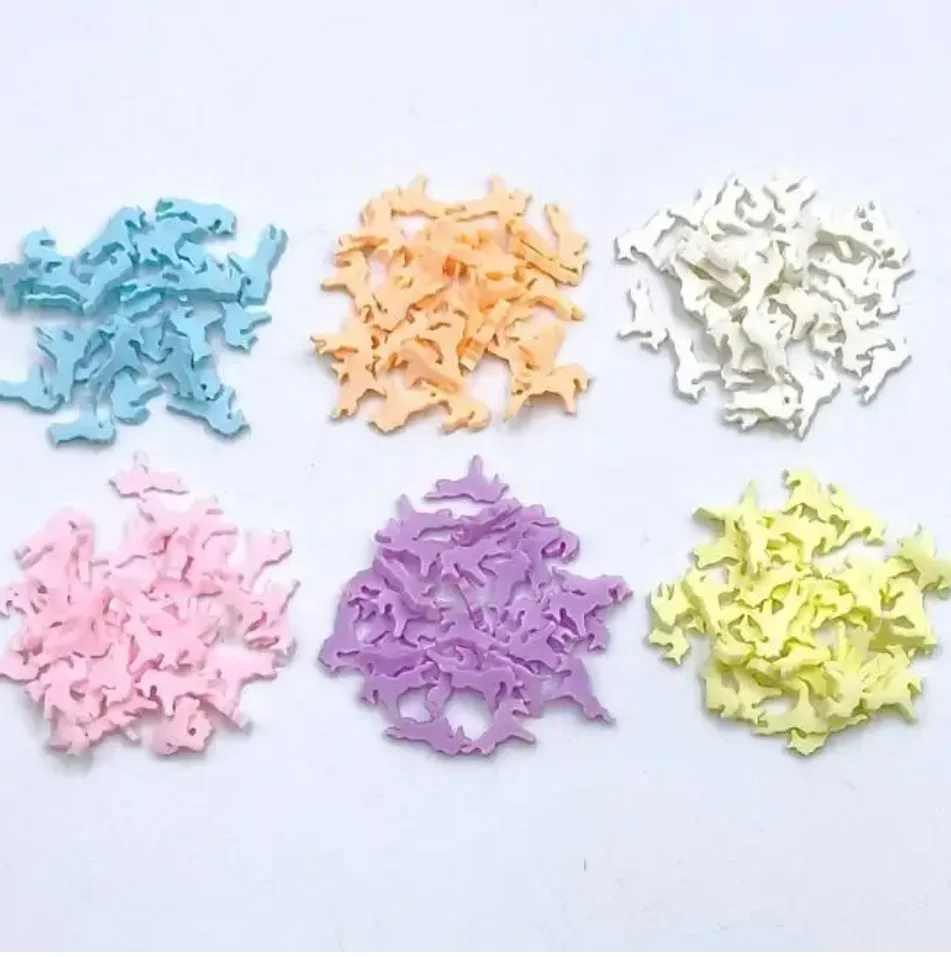 New Design Dinosaur  Slices Customized  Polymer Caly Slices Nail Sticker Sprinkles