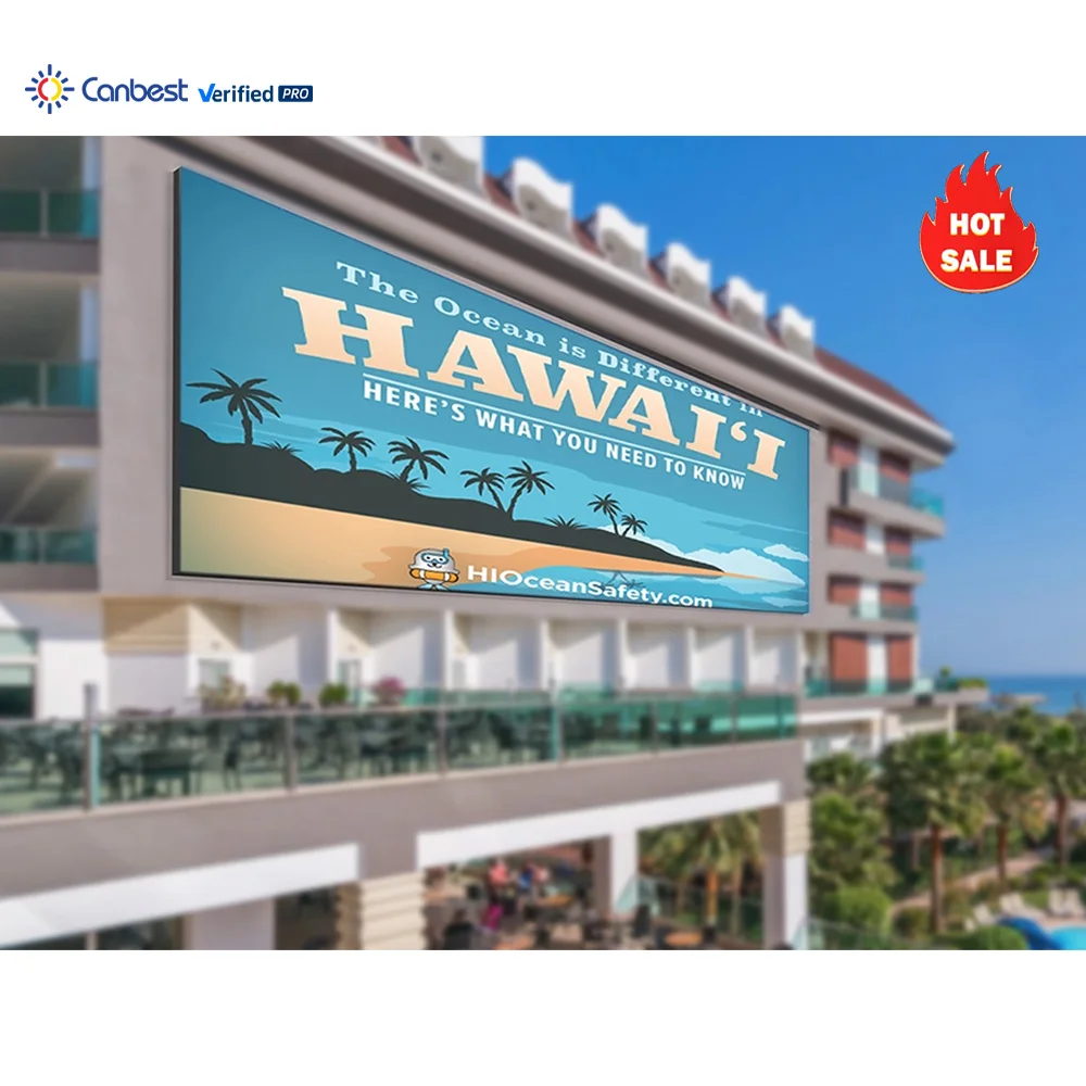 P6 P10 Outdoor 960 X 960 Wall Mounted Energy Saving Led Billboard Display Roadside Street Led Billboards Screen For Sale