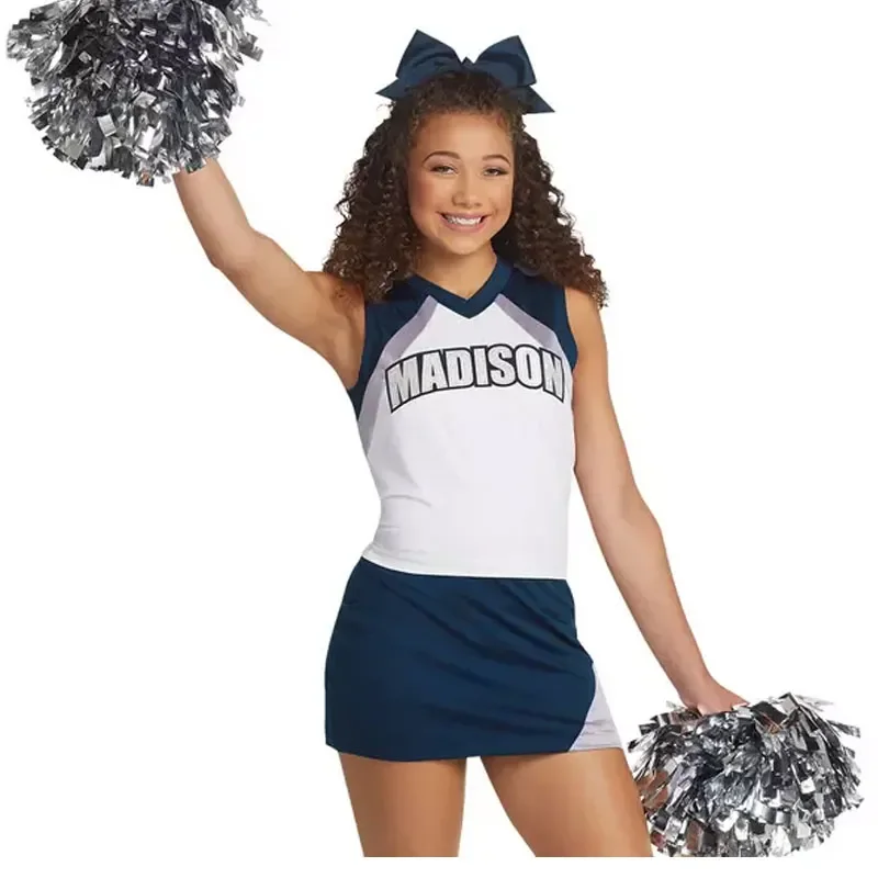 Cheerleader Uniforms Custom Cheerleading Uniform OEM All Star Rhinestones Cheer And Dance Team Outfit