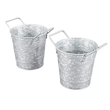 Уличный цветочный горшок из оцинкованной стали