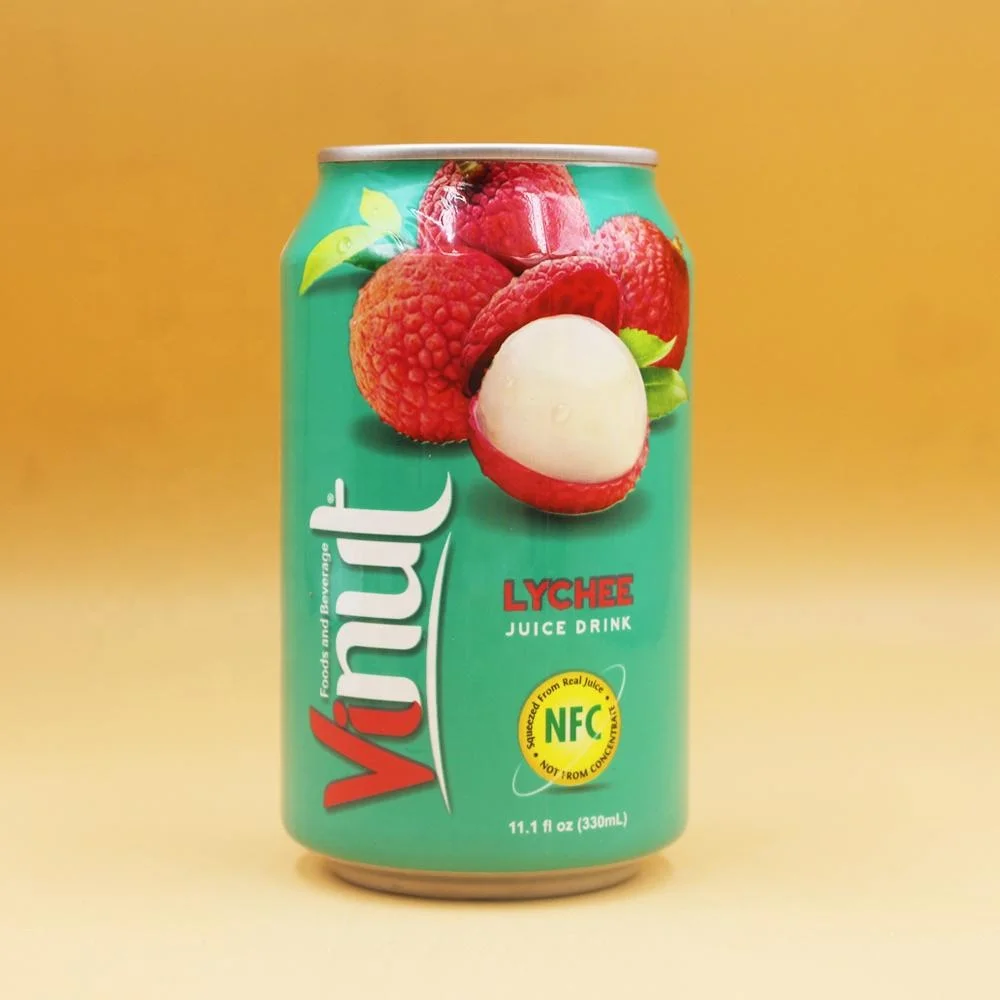 Canned Health Lychee Juice Drink Fruit Juice Not From Concentrate Beverage Distributor