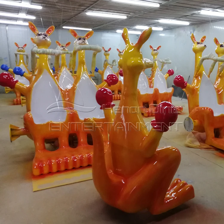 Kiddie indoor outdoor funfair playground kangaroo ride kangaroo jumping machine price