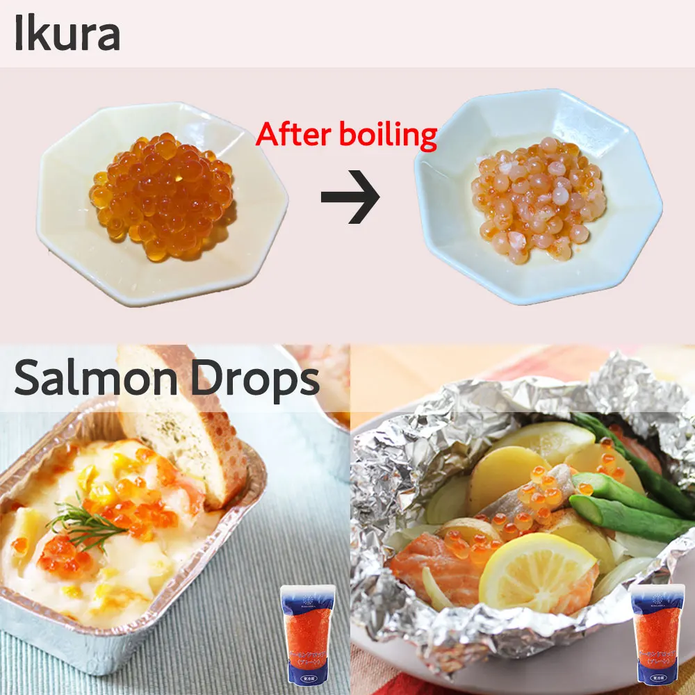 Kowa Salmon Drops Heat Sterilized Seafood Canned Food Manufacturer