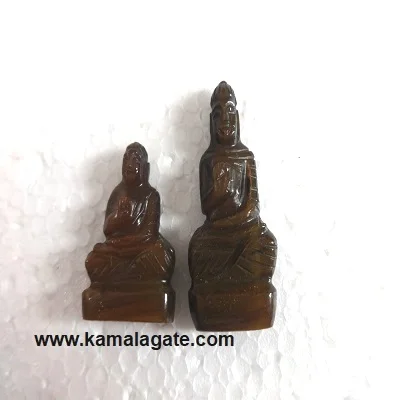 Wholesale natural Clear Quartz Gemstone Sculpture Buddha Hand crafted crystal carved buddha for sale