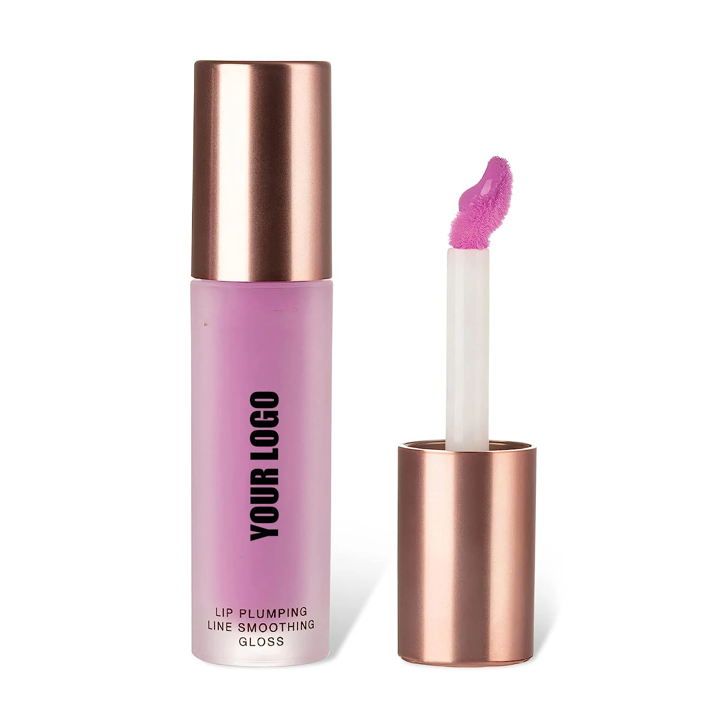 Профессиональный Индивидуальный бренд Vegan hrude Free Paraben Pink Nude красный коричневый зеленый блестящий блеск для губ