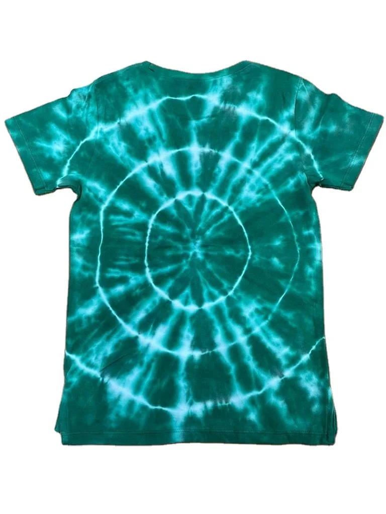 100% Ring spun combed cotton fabric wholesale custom t shirt printing machine dip tie dyed plain blank custom logo men t-shirts