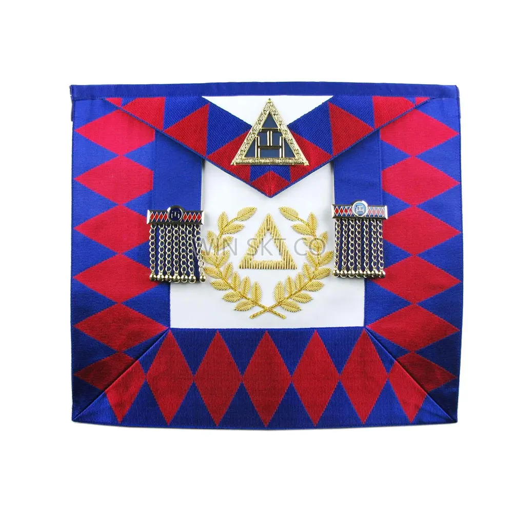 High Quality Hand Embroidered Masonic Master Mason Apron Professional Design Masonic Aprons