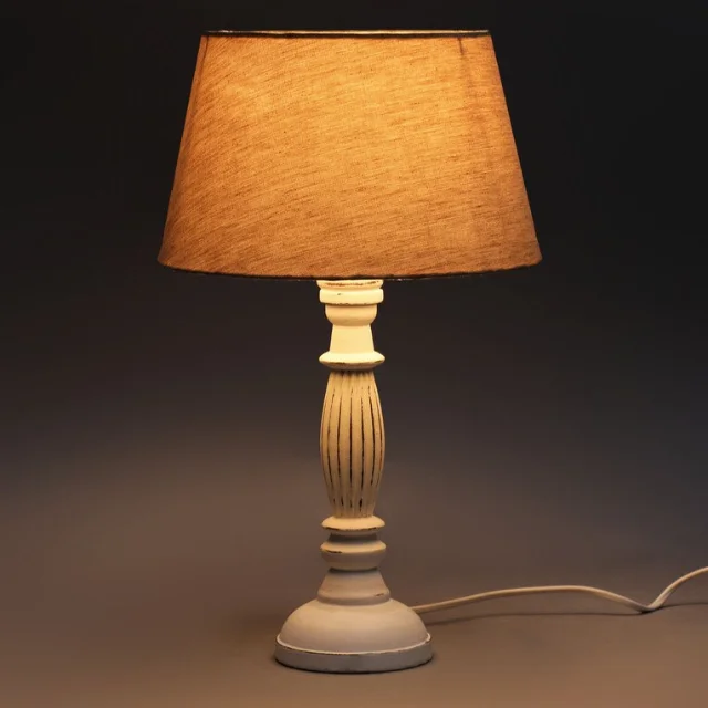 Stylish Amelia Table Lamp Featuring a Sleek White Base - Perfect for Adding a Touch of Class to Any Room