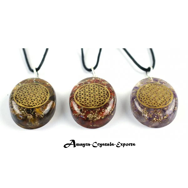Orgonite Amethyst Pendants With Cord Natural Gemstones Crystals  Buy Orgone Products at reasonable price From Amayra Crystals