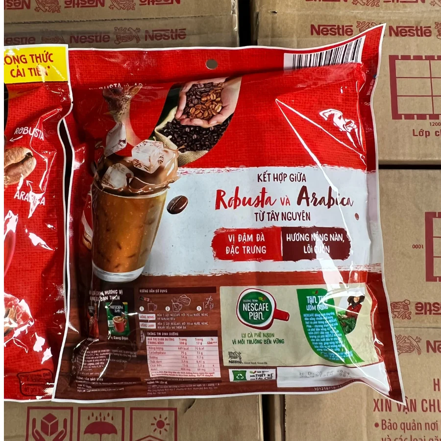Nescafee 3 в 1 оригинальный растворимый кофе 782 г горького вкуса сыпучего порошка мешке с кофеином оптовая цена