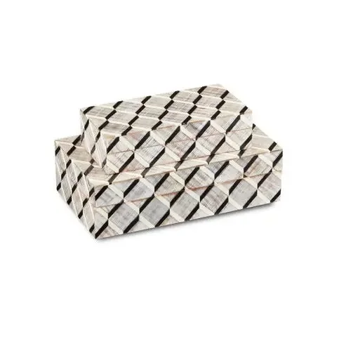 Bone Inlay Jewelry packaging Box Hot Selling Eco Friendly Bone Inlay Designable Jewelry & Watch Box High Quality Low Price