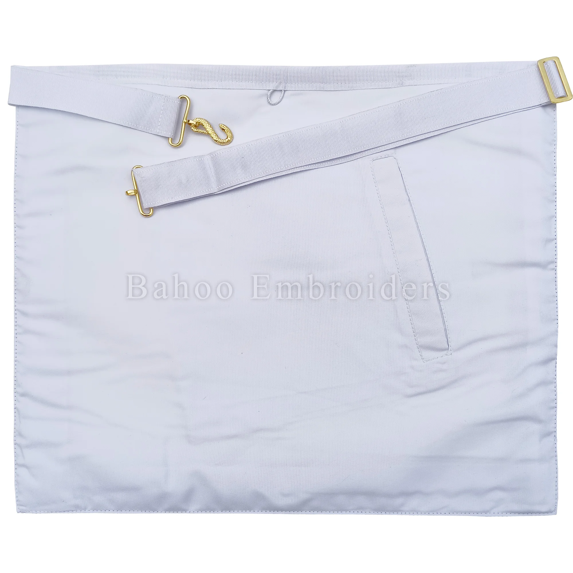 ROYAL ARCH COMPANIONS APRON WITH TWO GOLDEN TASSELS AND HANDEMBROIDERED TAU  CROSS (BH-M-402)