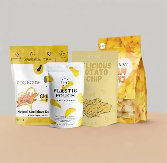 Custom Premium Printing Composite Stand Up Market Freezer Frozen Food Plastic Packaging Bag For Fried Dumpling Meat Steamed Buns