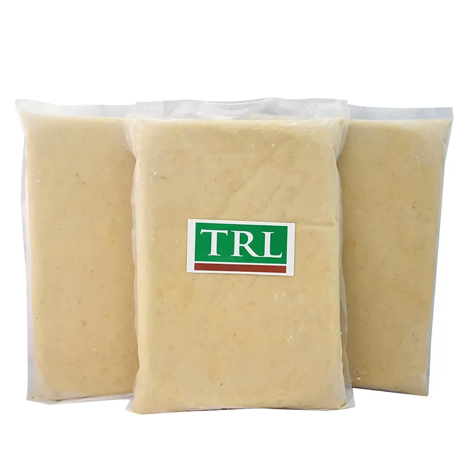 Лидер продаж в Малайзии, желтая замороженная Толстая паста Musang King Durian, вес 2 кг, в вакуумной упаковке, сладкий и кремовый в блоке