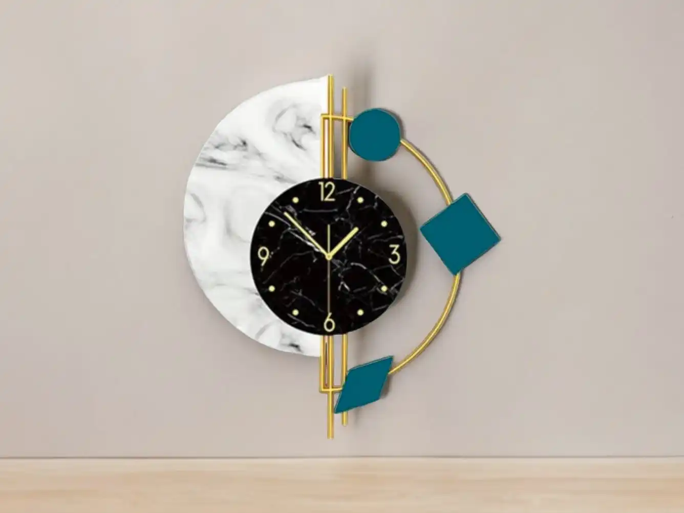 Modern Design Nordic Wall Clock Living Room Wall Decoration Silent Luxury Home Decor Clock for Sale from Indian Supplier