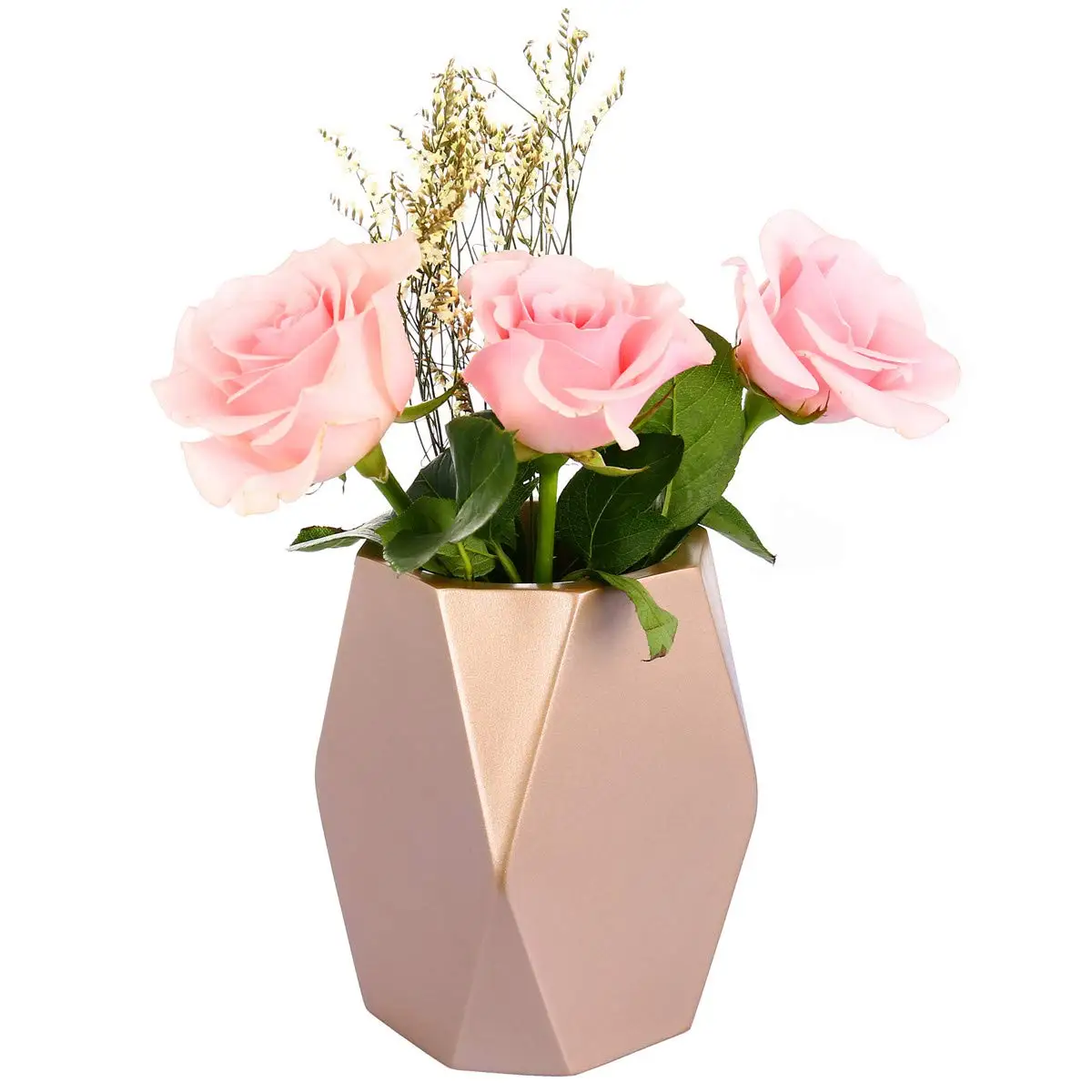 Hammered Design Shiny Polished Gold Plated Vase Hand Crafted Stylish Flower Vase for Home Decoration Vases At Affordable Price
