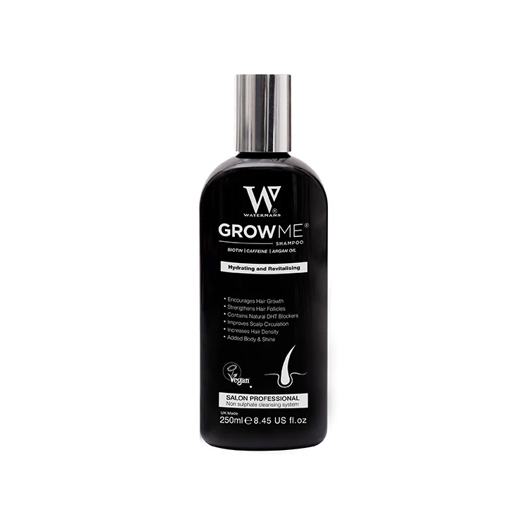 Watermans Hair Growth Shampoo 250ml w Biotin Rosemary Caffeine Argan oil Wholesale Hair Loss Products Biotin Argan Oil Shampoo