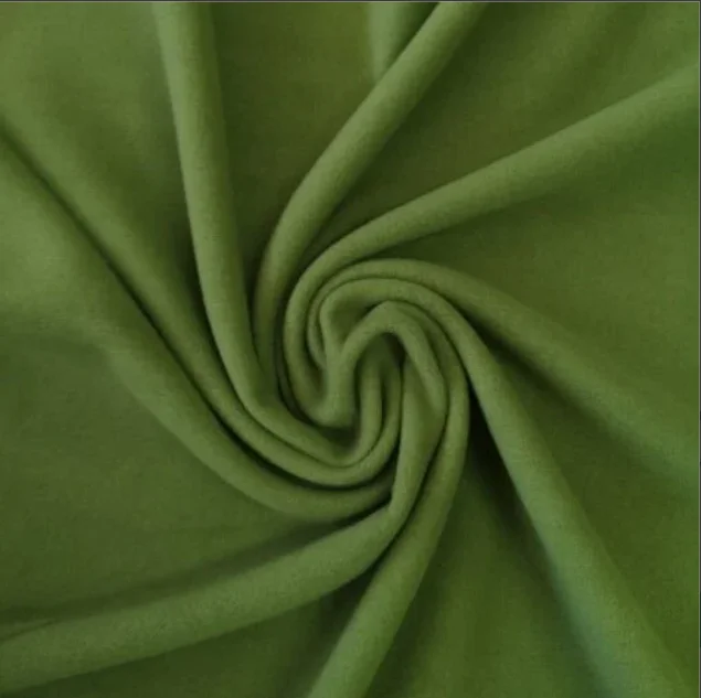 OEM Accepted %100 Organic Anti Pill Polar Fleece Fabric 180 Gsm Plain Dyed for Clothing etc Polyester 128 different colors
