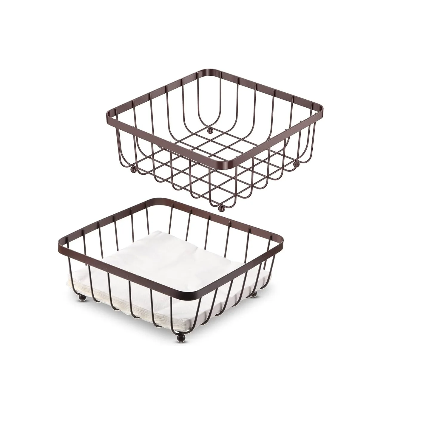 Hot Sale Latest Model Table Decorative Metal Napkin Holder with Gold Plated for Home Hotel Use in Wholesale Price