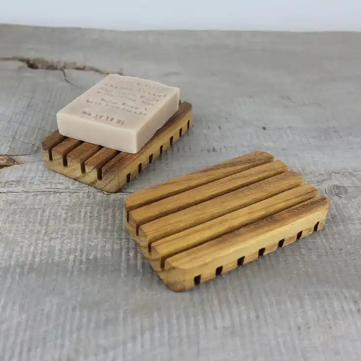 Compartment Plates 2 Divided Serving Dish Soap Wooden Dish With Enamel Kitchen Food Small Soy Dip