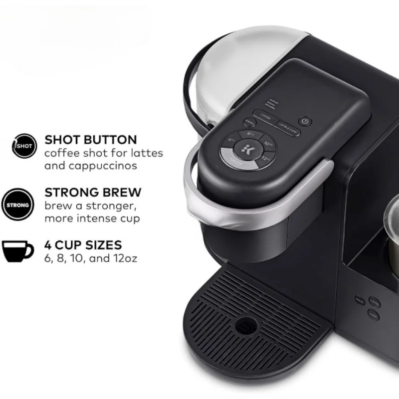 BIGSALE Single Serve K-Cup Coffee, Latte and Cappuccino Maker, Dark Charcoal