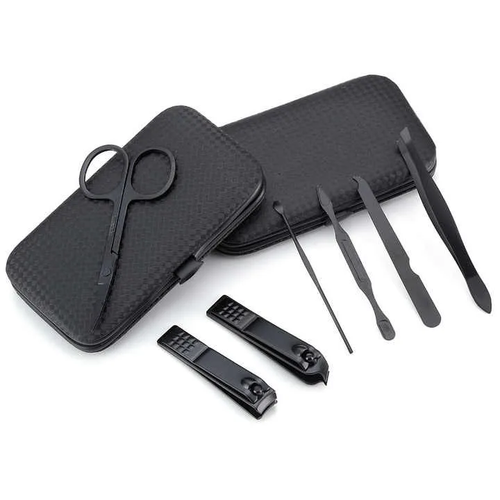 Ultra High Quality Tweezers Stainless Steel BIN Nail 7piece Large Opening Manicure Mini Gift Eyebrow Clip Tweezer for Women