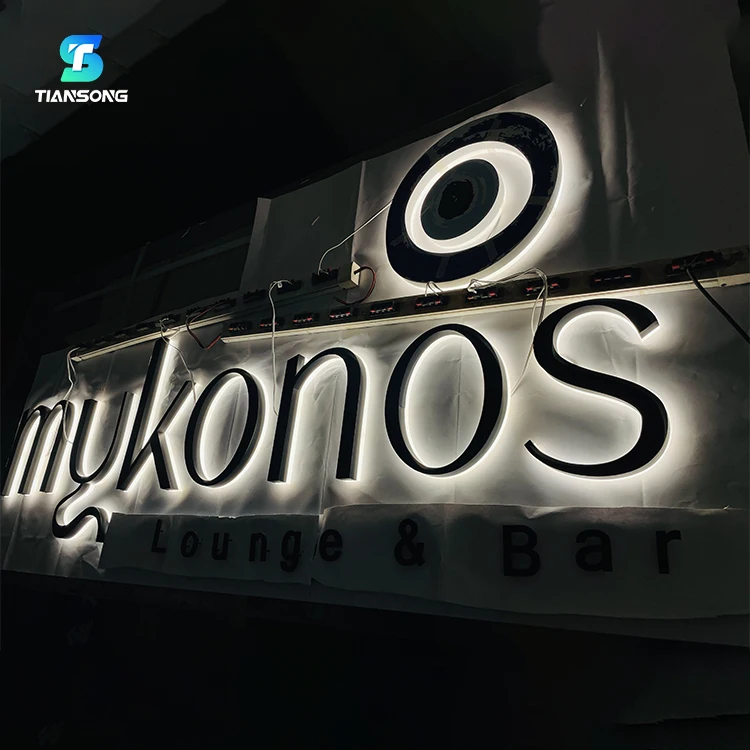 3D Acrylic Signage Led Name Logo For Business Custom High Quality Backlit Letter Sign