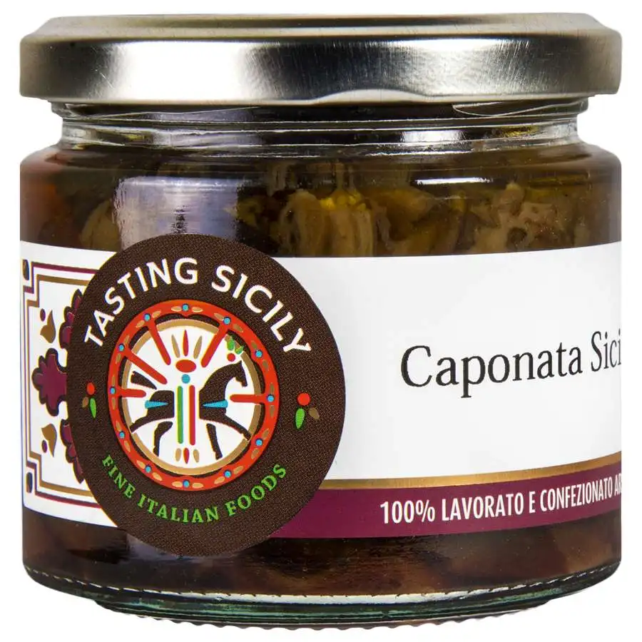 Best Quality Made in Italy Sicilian Caponata jar 170g ready to eat