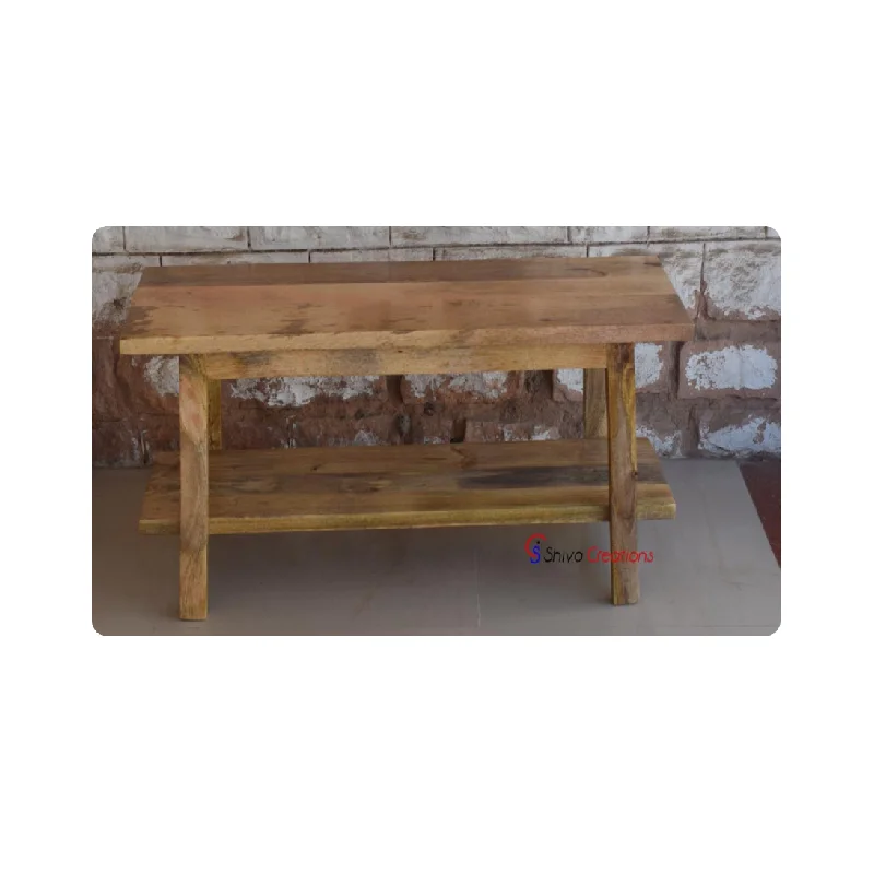 High Quality Custom Wooden Bench Indian Mango Wood Furniture Indoor Modern Wood Furniture Mango Furniture