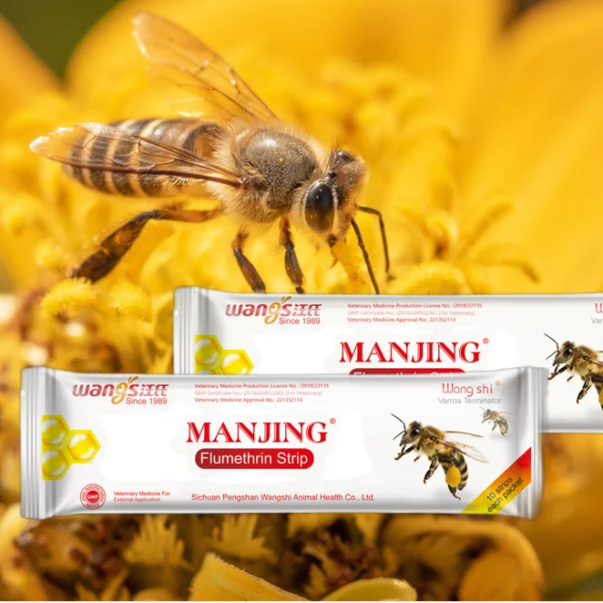 10 полосок в упаковке Wangshi медицинская пчела/MANJING Fluvalinate Strip Varroa Mite лечение пчелы