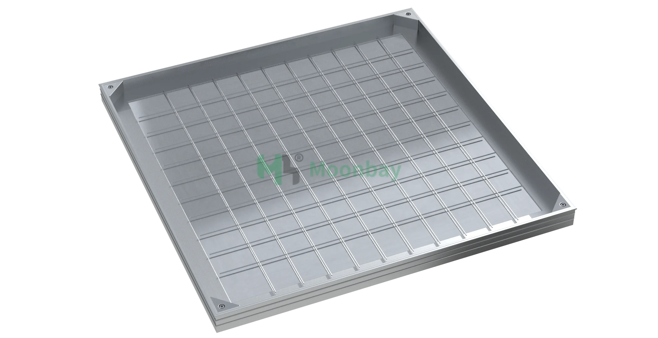 Invisible Sewage Heavy Duty Square Design Manhole Cover And Frame Customized Sizes