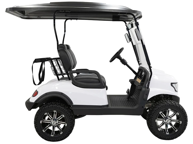 Electric Club Car Golf Cart for Sale Cheap 2 Seats Max Charger Smart Motor Cylinder Battery Controller Wheel Hydraulic Shock Kms