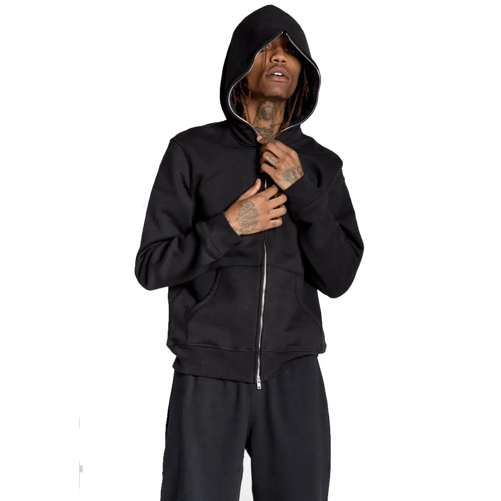 O Neck Collar High Quality Alibaba Top Supplier Of Apparel From Pakistan High Neck Sweatshirts Custom Hoodies full face zip up