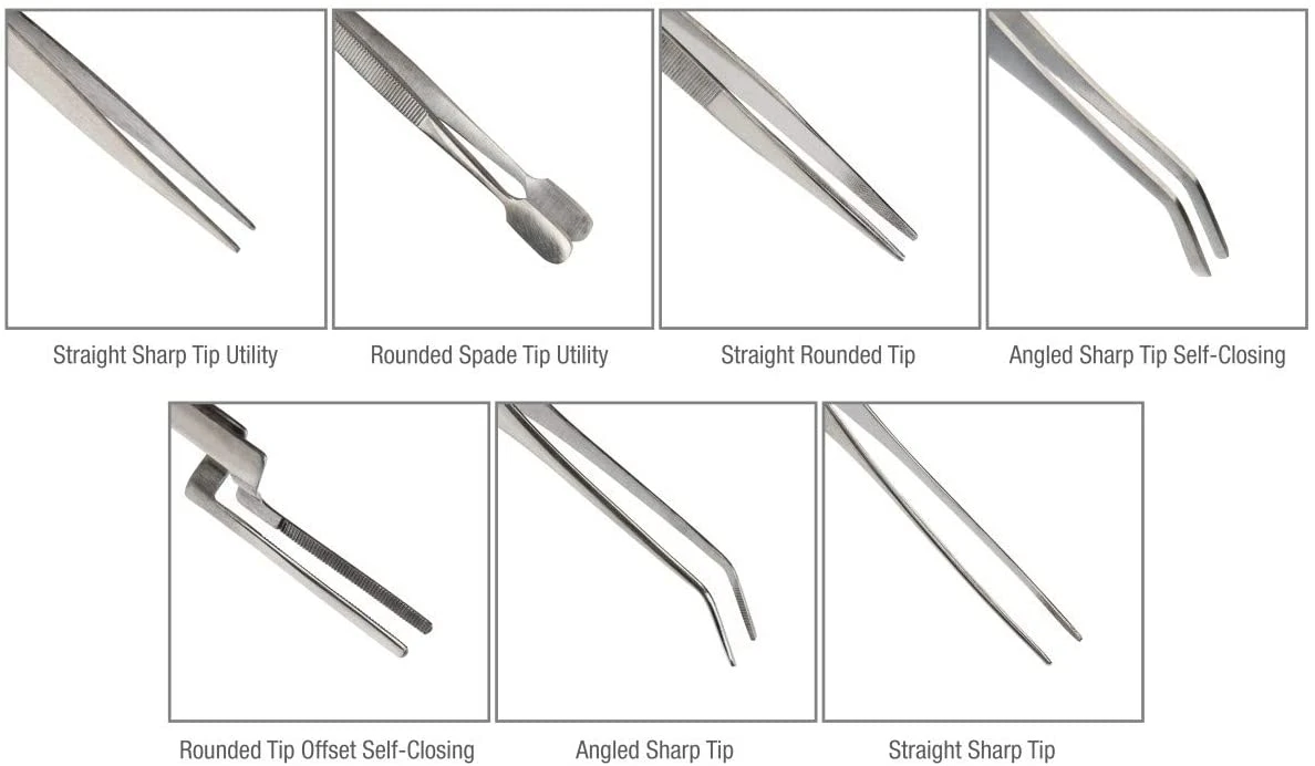 High Quality Professional Stainless Steel Rubber head Jewelry Tweezers Loose Diamond Pick Up Tool