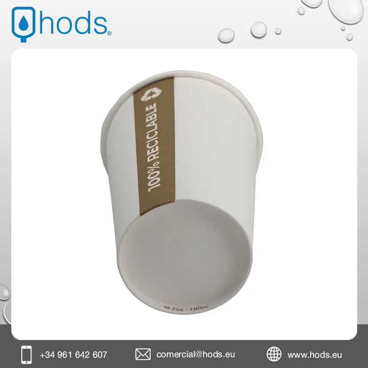 Wholesale Supplier of Recyclable Paper Cups 210 ml With Popietilen Inner for Hot and Cold Water Serving
