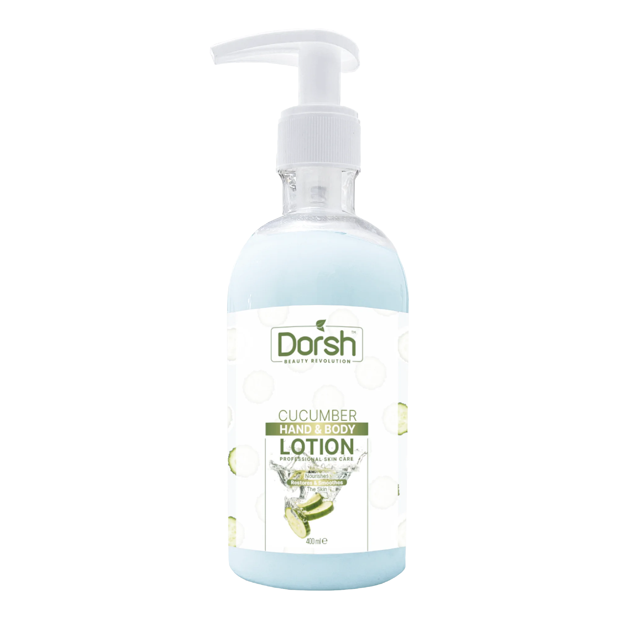 DORSH Beauty Revolution Cucumber Hand and Body Lotion 400ml High Quality Premium - Made in Turkey