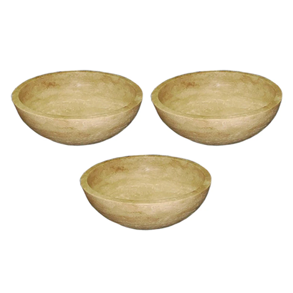 Best Selling Modern Design Natural Stone Marble Travertine Basin Sink Washbasin for Bathroom & Kitchen Countertops