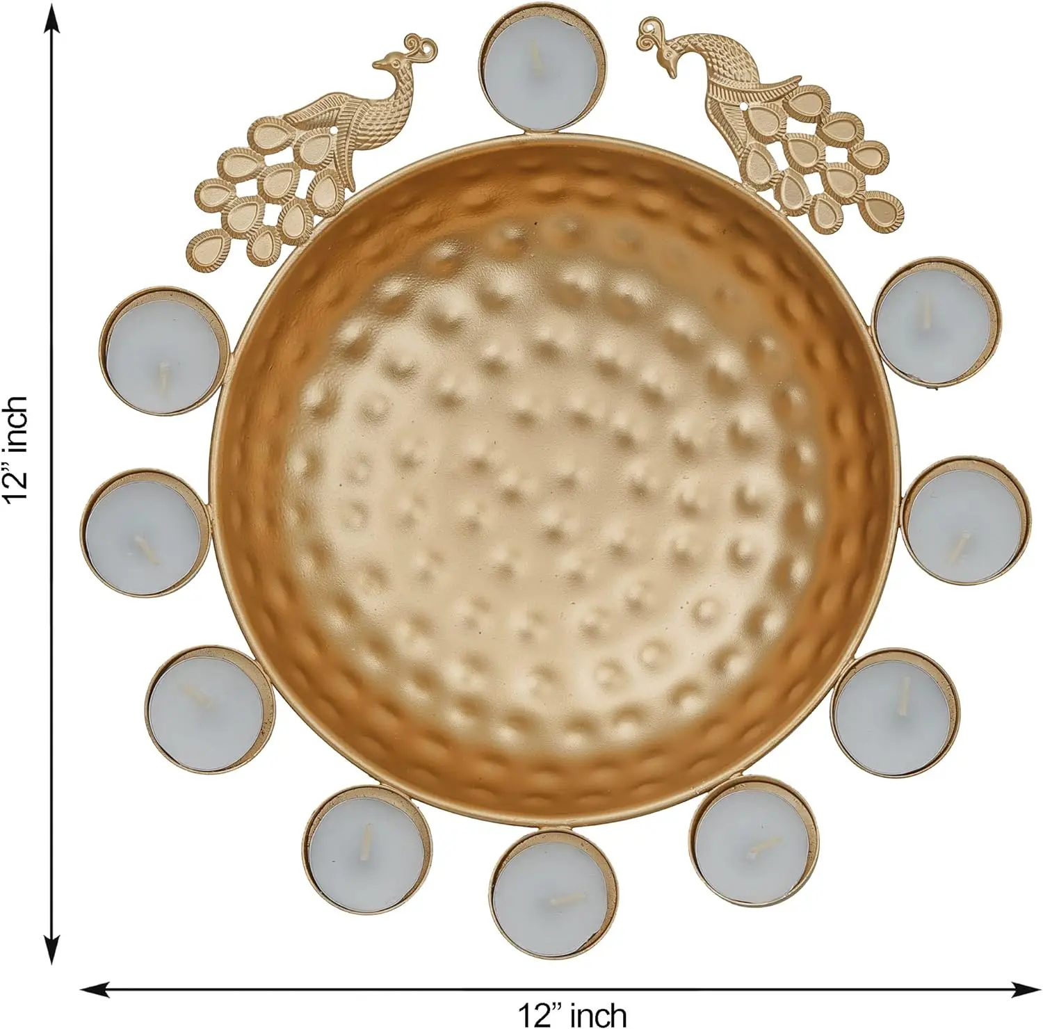 Beautiful Handcraft12 inch Peacock Shape Urli Bowl Home Office Table Decor Floating Flowers Tea Light Candles Diwali Christmas