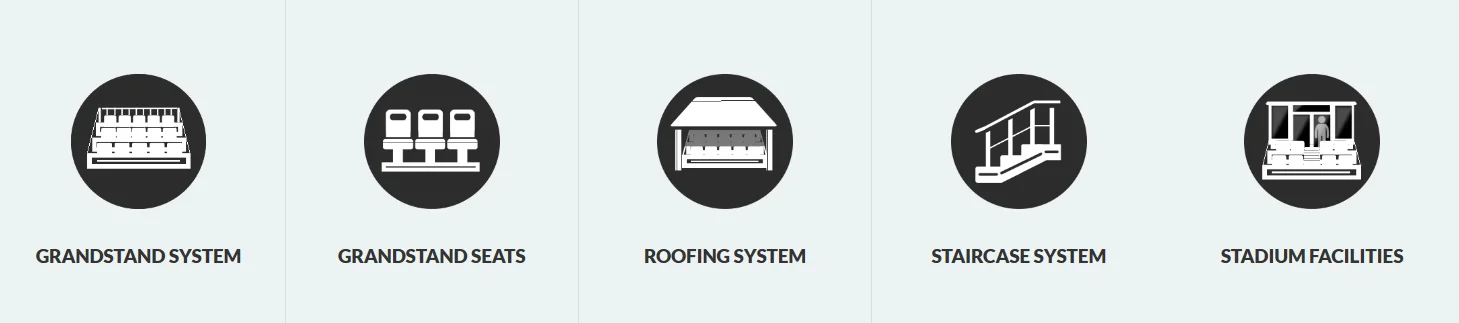 Grandstand, bleacher, tribune, roof, staircase